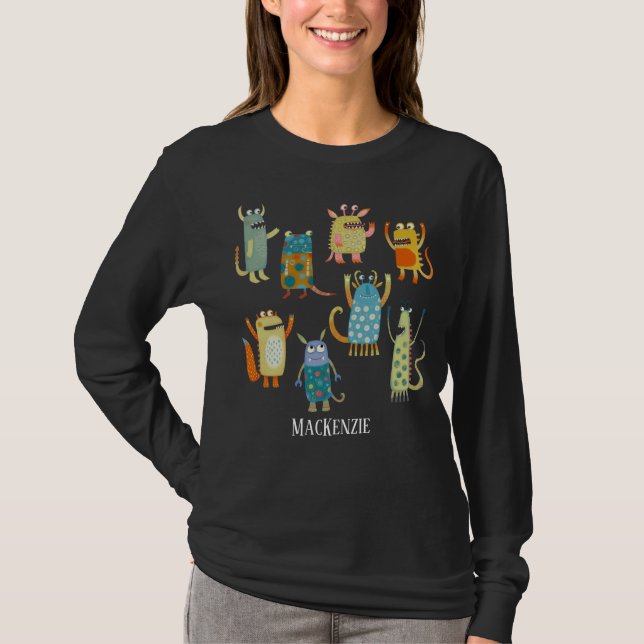 Fun Monsters Personalized T-Shirt (Front)