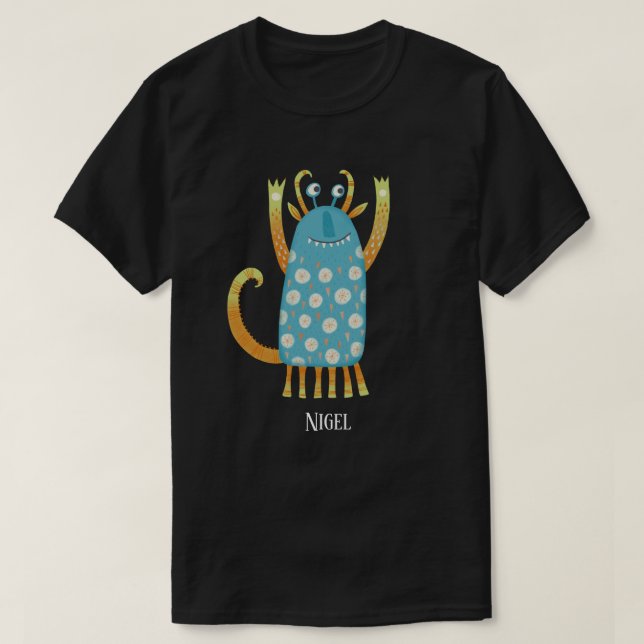 Fun Monsters Personalized T-Shirt (Design Front)
