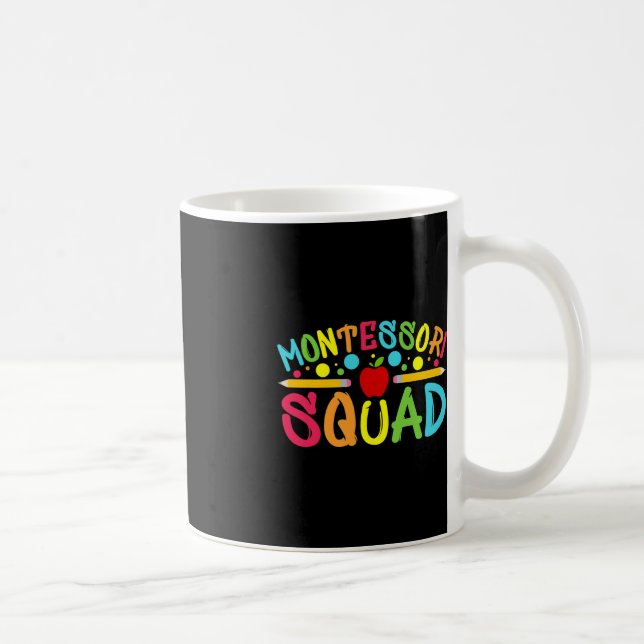 Fun Montessori Squad Montessori Teacher Back To Sc Coffee Mug (Right)