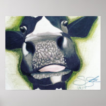 Fun Moo Cow Poster