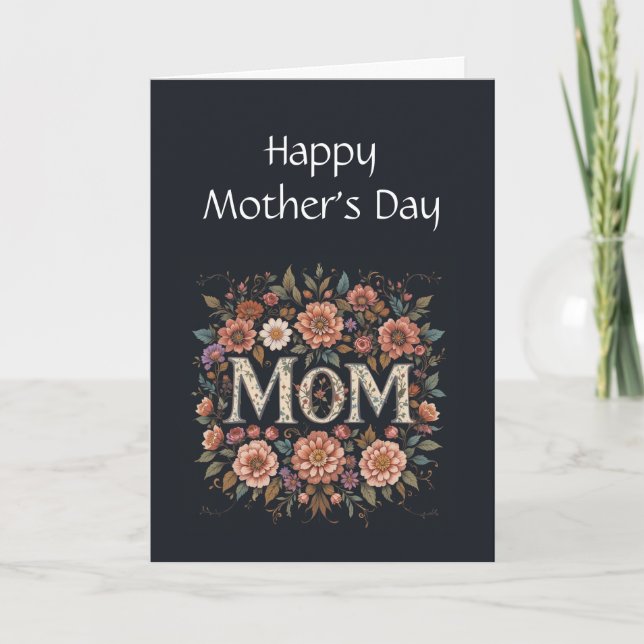 Fun Mother's Day Flowers for the Perfect Mom Card (Front)