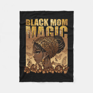 Fun Mothers Day Mama Mom African American Fleece Blanket
