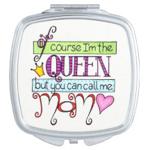Fun Mother's Day Square Compact Mirror