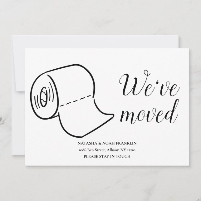 Fun Moving Home Announcement (Front)