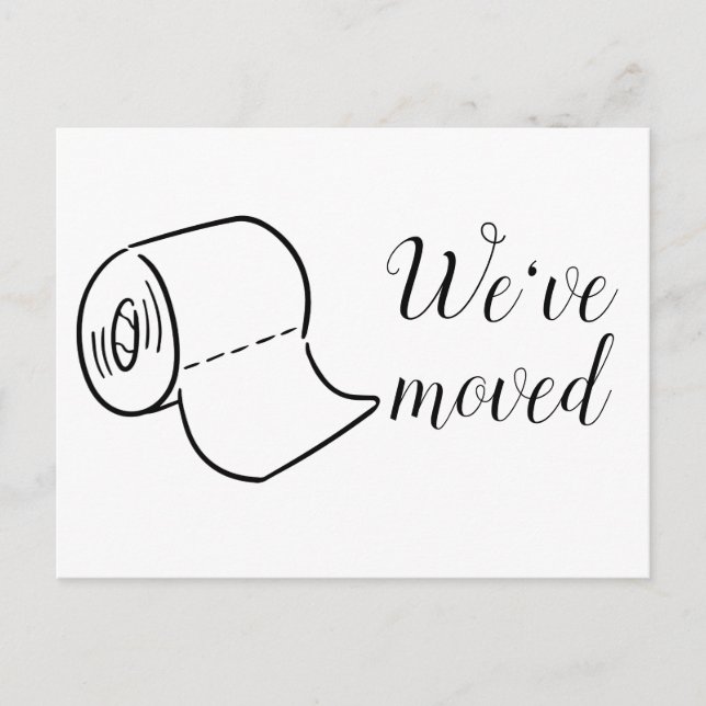 Fun Moving Home New Address Postcard (Front)