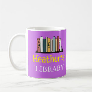 FUN! Mug - Library -  Personalized - Add Name