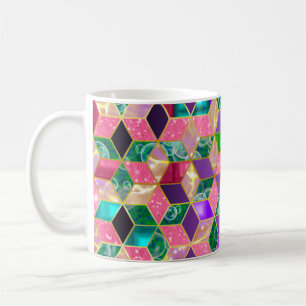 Fun Multi-Mixed Diamond-Shaped Hexagon 2 Coffee Mug