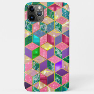 Fun Multi-Mixed Diamond-Shaped Hexagon iPhone 11 Pro Max Case