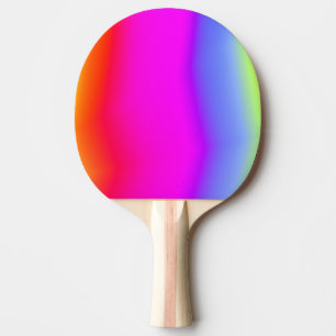 Fun Multicolored Rainbow-Like Pattern Paddle