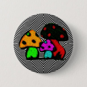 fun mushrooms 2 inch round button