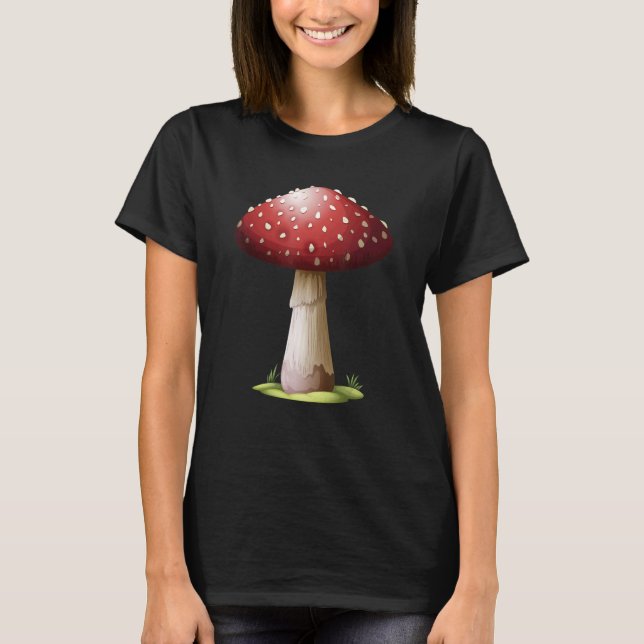 Fun Mushrooms Foraging Mycology Fungi Cool Mushroo T-Shirt (Front)