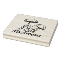 Fun Mushrooms, Original Ink Drawing with Script