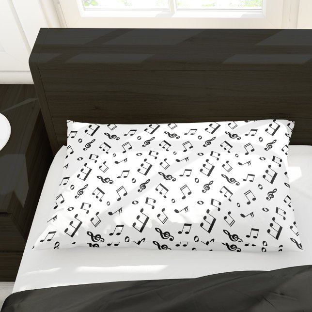 Fun Music Notes Pattern Pillowcase (Creator Uploaded)