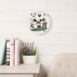 fun Musician Bavarian invite to Oktoberfest Clock