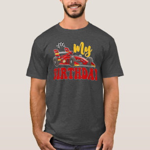 Fun My Birthday Race Car Boys Girls Youth Men girl T-Shirt