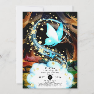 Fun Mystical Butterfly Birthday Invitation