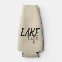 fun nautical LAKE LIFE | Bottle Cooler