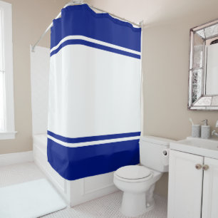 Fun Nautical Royal Blue Wide White Racing Stripes
