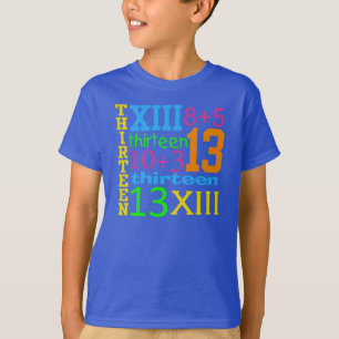 Fun NEON 13 GRAPHIC 13th Birthday TEE
