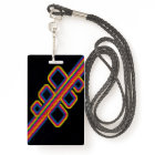 Fun Neon 80’s Music Birthday Party Badge