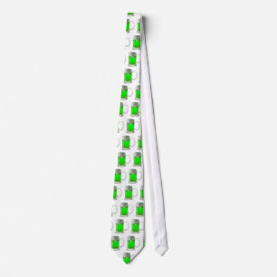 Fun Neon Green Beer St. Patrick's Day Tie