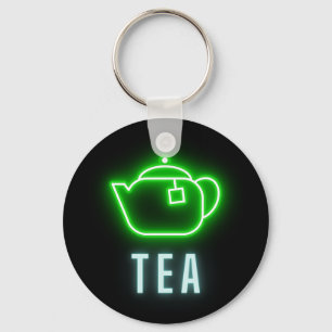 Fun Neon Teapot  Keychain