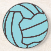 Fun Netball Themed Ball Design Coaster (Front)