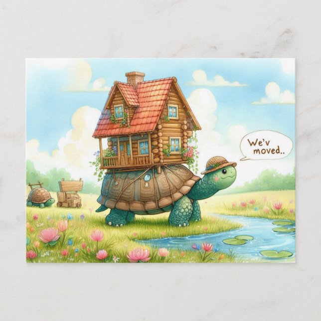 Fun New Address Postcard (Front)