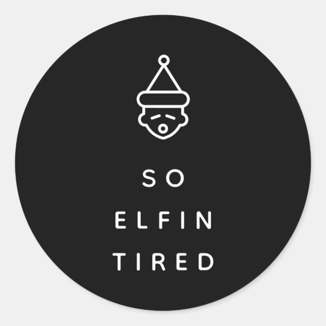 Fun New Parents Christmas Morning Stocking Stuffer Classic Round Sticker (Front)