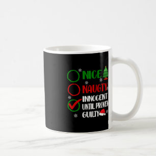Fun Nice Naughty Innocent Christmas Xmas Adults Me Coffee Mug