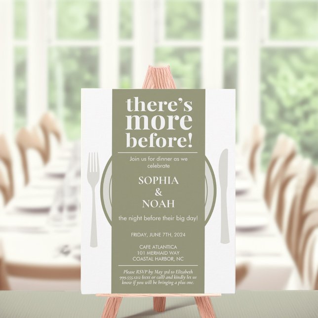 Fun Night Before Dinner Invitation Rich Sage (Creator Uploaded)