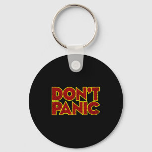 Fun Nostalgic Tees Don't Panic - Women's Clic Fit  Keychain
