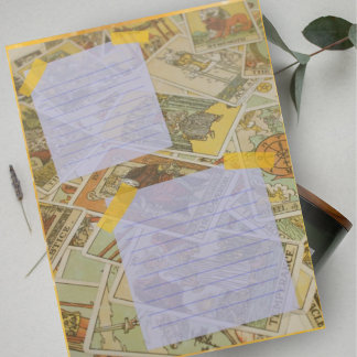 Fun Notetaking Tarot Cards Theme Paper Notepad