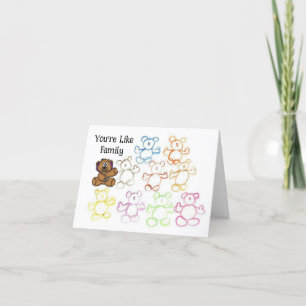 Fun Nounours Docteur Carte de remerciements