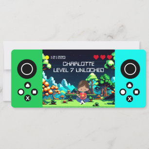 Fun Novelty Computer Game Birthday Party Invitation