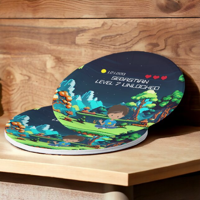 Fun Novelty Computer Game Birthday Party Paper Plate (Fun Novelty Computer Game Birthday Party Paper Plates from Ricaso. Personalized with name and age)