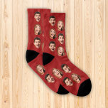 Fun Novelty Face Photo Custom Wedding Groom Humour Socks<br><div class="desc">Fun Wedding Groom Groomsmen novelty gift: Socks with 2 custom face photos. Great as gift for your wedding party, as bachelor or bachelorette novelty gift. To get the cutout effect please use a png file with background already cut out. If not, photo will appear as a circle surrounded by it's...</div>