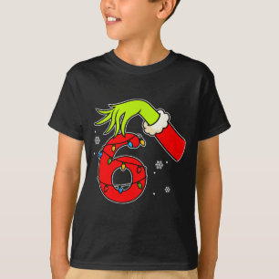 Fun Number 6 Christmas 67 Six Seven Meme Xmas Men  T-Shirt