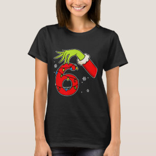 Fun Number 6 Christmas 67 Six Seven Meme Xmas Men T-Shirt