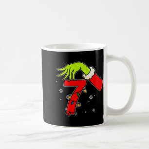 Fun Number 7 Christmas 67 Six Seven Meme Xmas Men  Coffee Mug