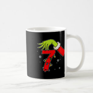 Fun Number 7 Christmas 67 Six Seven Meme Xmas Men  Coffee Mug