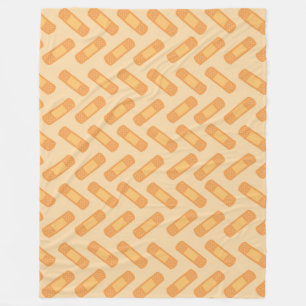 Fun Nurse bandage pattern fleece blanket