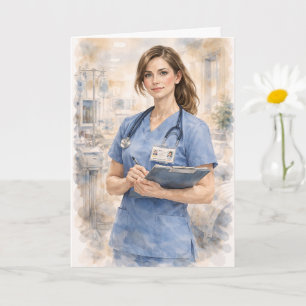 Fun Nurse Prayer Ezekiel 25:17 Card