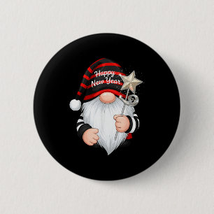 Fun Nye Gnome Shirts For Women, Happy New Year 202 2 Inch Round Button