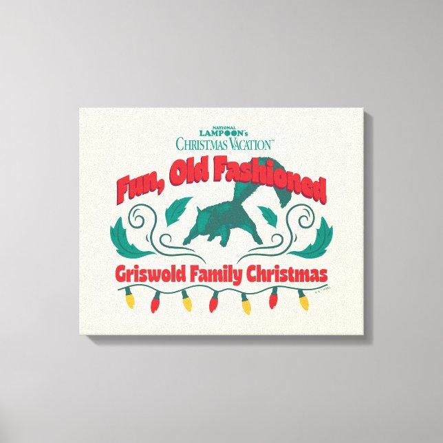 Fun, Old Fashioned Griswold Family Christmas Canvas Print (Front)