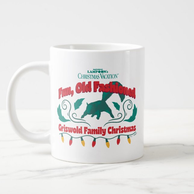 Fun, Old Fashioned Griswold Family Christmas Large Coffee Mug (Left)
