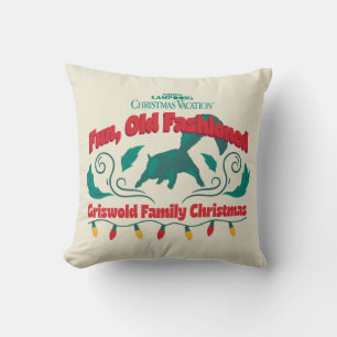 Fun, Old Fashioned Griswold Family Christmas Throw Pillow