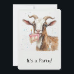 Fun "Old Goat" Over the Hill Birthday Invite<br><div class="desc">Fun "Old Goat" Over the Hill Birthday InviteCustom Party Invite</div>