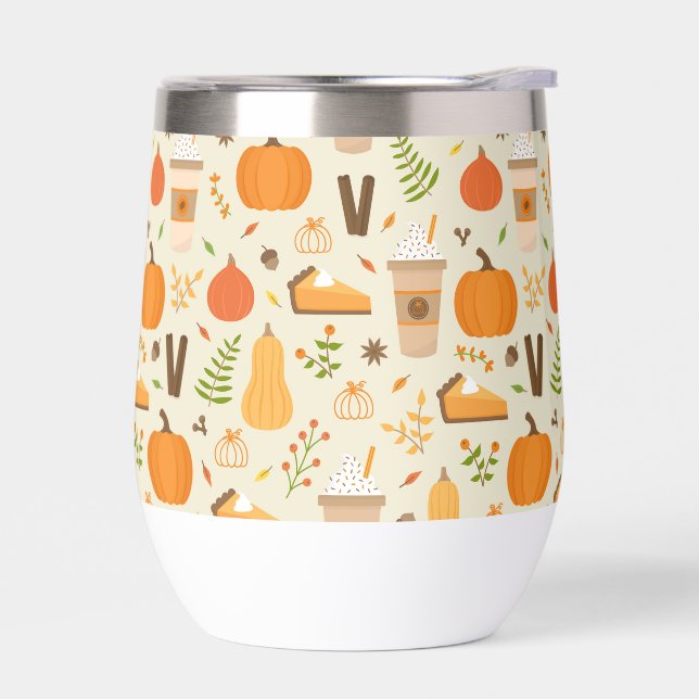 Fun Orange Fall Pattern (Left)
