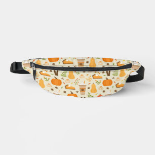 Fun Orange Fall Pattern Fanny Pack